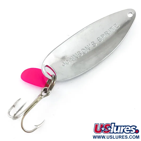 Johnson Sprite Ondulante, Nichel / Rosso, 5g, Vintage USA, #5311