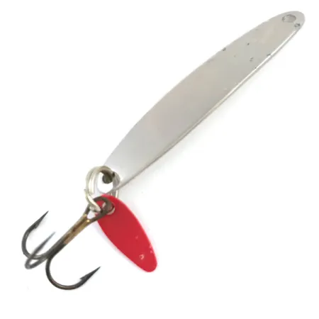 Bay de Noc Swedish Pimple Jig, Nichel / Rosso, 6g, #5313