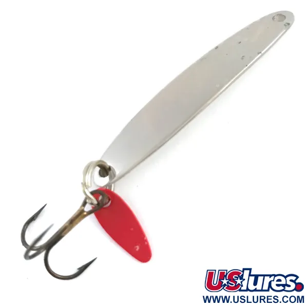 Bay de Noc Swedish Pimple Jig, Nichel / Rosso, 6g, #5313