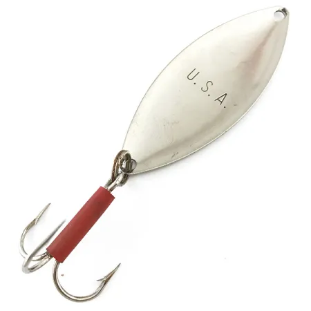 Mepps Spoon 3 Ondulante, Nickel, 13g, Tubicino Rosso, #5362