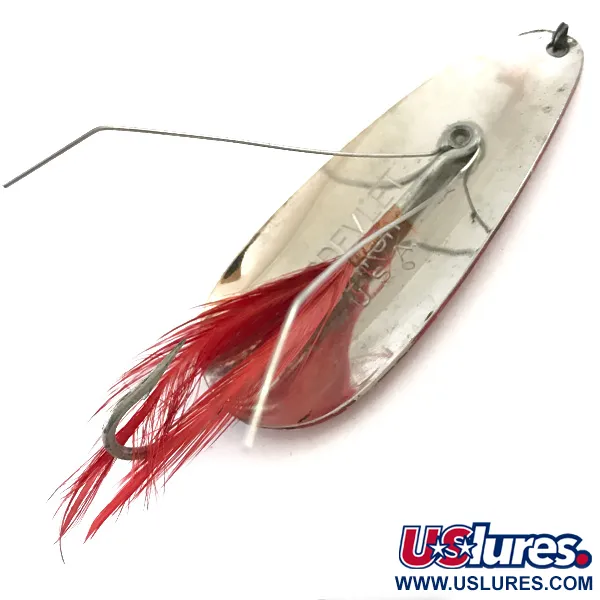 Eppinger Weedless Dardevlet, Rosso/Bianco/Nickel, 19g, Antialga, #5407