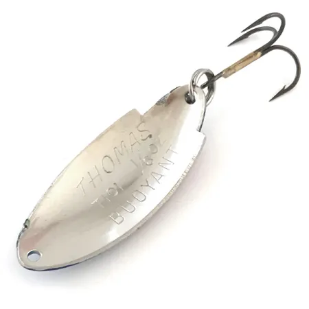 Thomas Buoyant Ondulante, Hammered Nickel / Blue Trout, 5g, USA, #5416