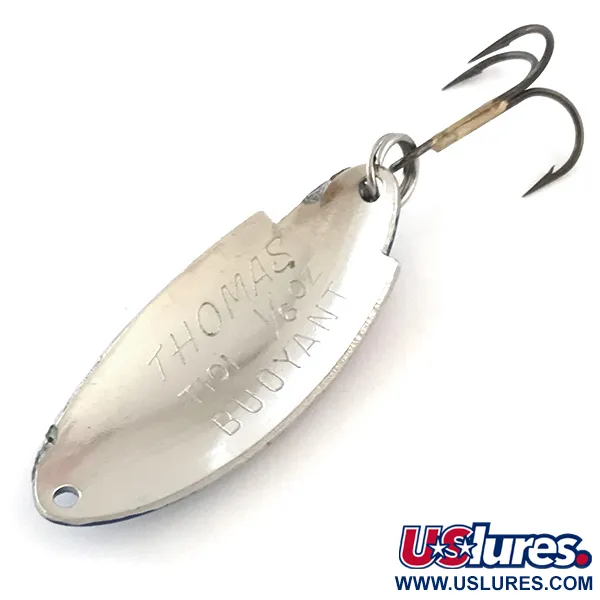 Thomas Buoyant Ondulante, Hammered Nickel / Blue Trout, 5g, USA, #5416