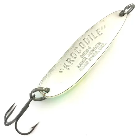 Luhr Jensen Krocodile Die #4 Ondulante, White Pearl/Green, 19g, #5417