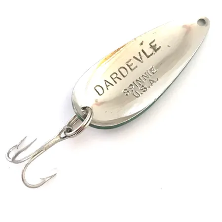 Ondulante Eppinger Dardevle Spinnie, Bianco/Nickel/Verde, 9g, #5430