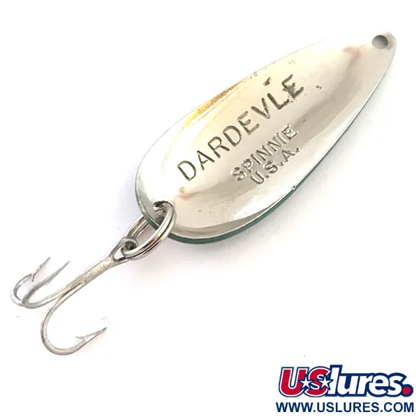 Ondulante Eppinger Dardevle Spinnie, Bianco/Nickel/Verde, 9g, #5430