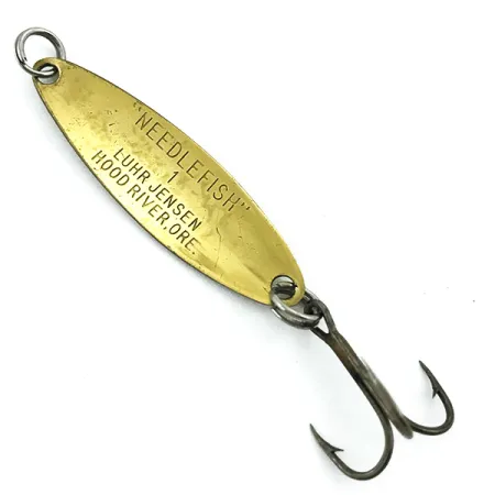 Ondulante Luhr Jensen Needlefish 1, Oro, 2g, Trama a Squame, #5490