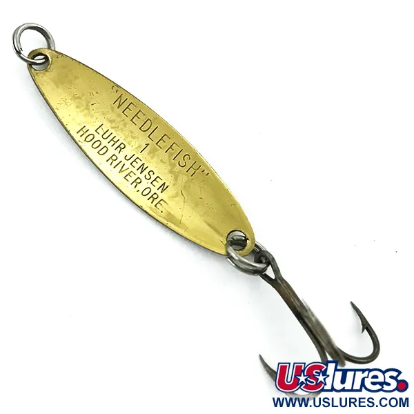 Ondulante Luhr Jensen Needlefish 1, Oro, 2g, Trama a Squame, #5490