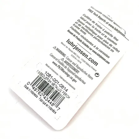 Luhr Jensen Needlefish 1, 2g, Fire Tiger, Ondulante da Traina #5496