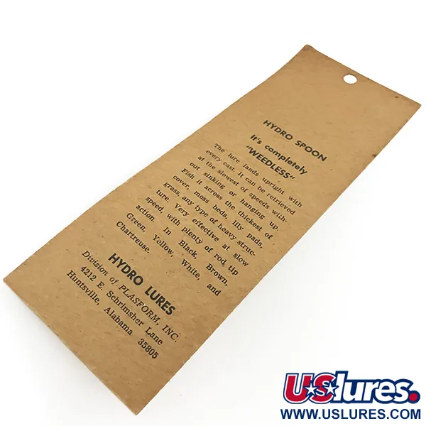 Hydro Lures Weedless Hydro Spoon Ondulante, Gray/Black, 14g, #5550