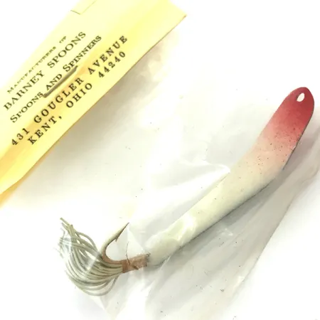 Weedless Barney Spoon Ondulante, Rosso / Bianco, 7g, Antialga, #5551