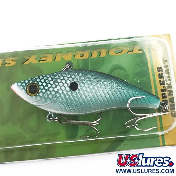 Bass Pro Shops Lipless Crankbait, Blu Chiaro / Rosso, 14g, Nido d'Ape, #5553