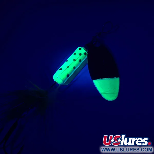 Spinner Silverlake, Oro / Verde Fluorescente, 3,7g, Amo Piumato, #5557