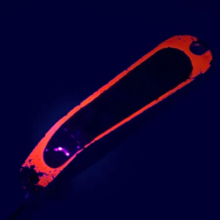 Ondulante Luhr Jensen Hus-lure, Nickel/Orange UV Glow, 4g, #5610