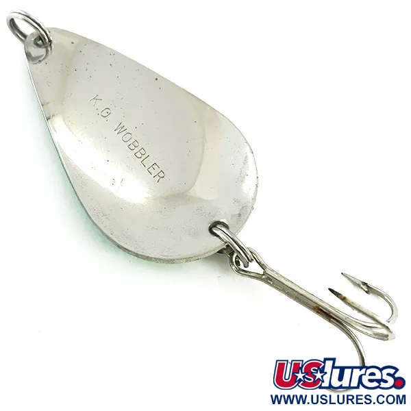 Acme K.O. Wobbler Glow Ondulante, Bianco/Verde/Nickel, 21g, #5613