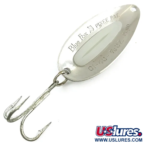 Blue Fox Pixee Ondulante, Nichel Martellato, 24g, Inserto Glow, #5615