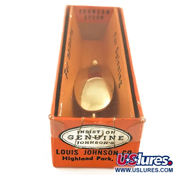 Vintage Johnson Silver Minnow Ondulante, Oro, 9g, Antialga, #5632