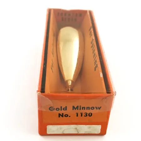 Vintage Johnson Silver Minnow Ondulante, Oro, 9g, Antialga, #5632