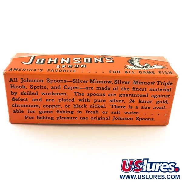 Vintage Johnson Silver Minnow Ondulante, Oro, 9g, Antialga, #5632