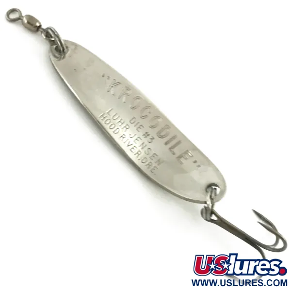 Luhr Jensen Krocodile Die #3 Ondulante, Nickel/Ologramma Oro, 10g, #5643