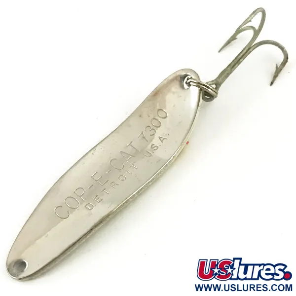 Dardevle Cop-E-Cat 7300 Ondulante, Luccio/Nichel, 10g, Martellato, #5652