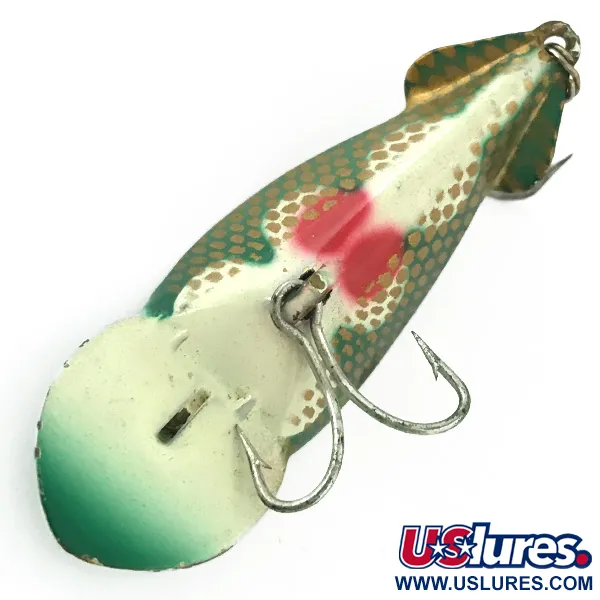 Esca Buck Perry Spoonplug, Verde/Bianco/Oro/Rosso, 7g, Struttura, #5670