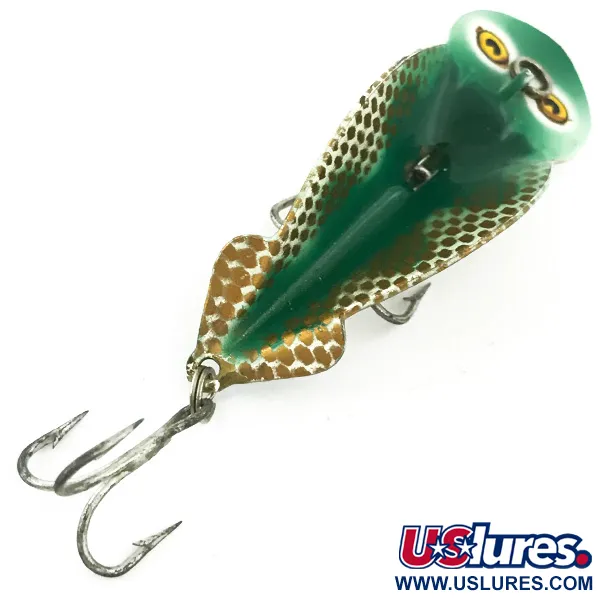 Esca Buck Perry Spoonplug, Verde/Bianco/Oro/Rosso, 7g, Struttura, #5670