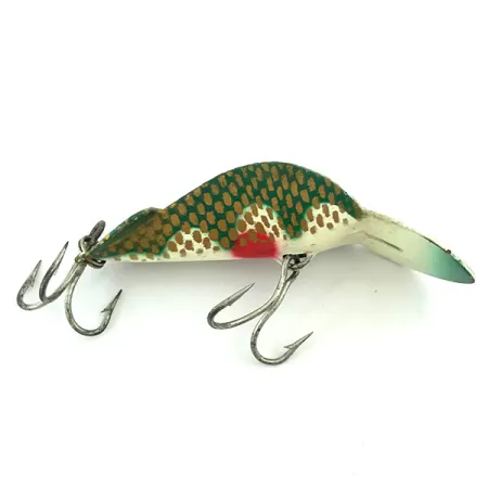 Esca Buck Perry Spoonplug, Verde/Bianco/Oro/Rosso, 7g, Struttura, #5670