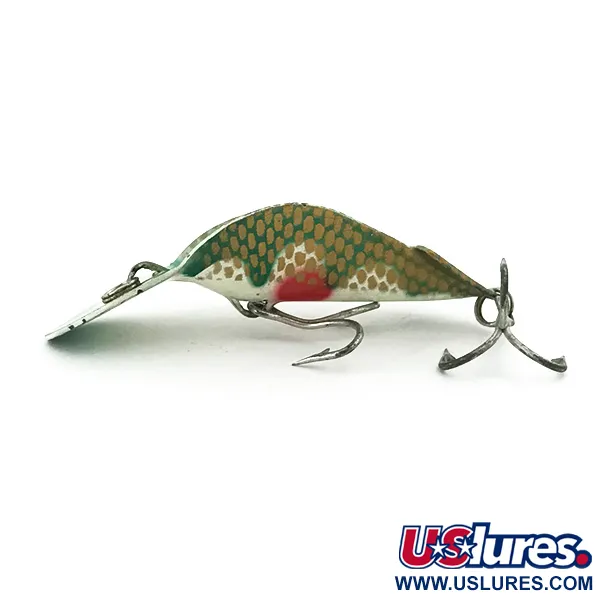 Esca Buck Perry Spoonplug, Verde/Bianco/Oro/Rosso, 7g, Struttura, #5670