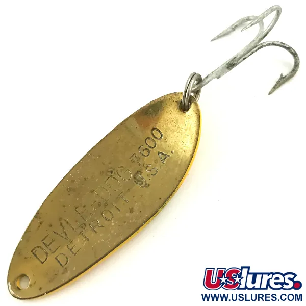 Dardevle Devle Dog 7600 Ondulante, Five of Diamonds, 10g, Vintage, #5678