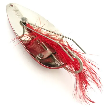 Ondulante Eppinger Weedless Dardevle Dardevlet, Rosso/Bianco/Nickel, 21g, #5680