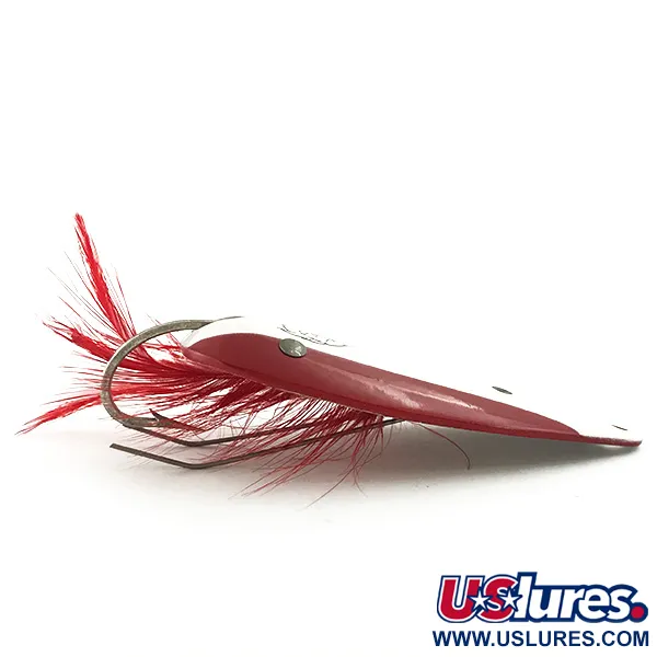 Ondulante Eppinger Weedless Dardevle Dardevlet, Rosso/Bianco/Nickel, 21g, #5680