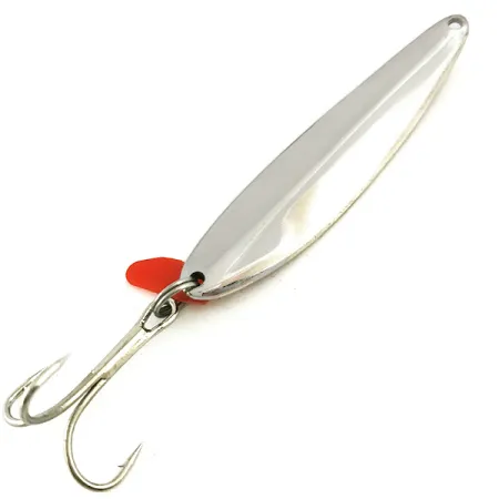 Bay de Noc Swedish pimple Jig, Nickel / Rosso, 14g, High-Flash, #5686