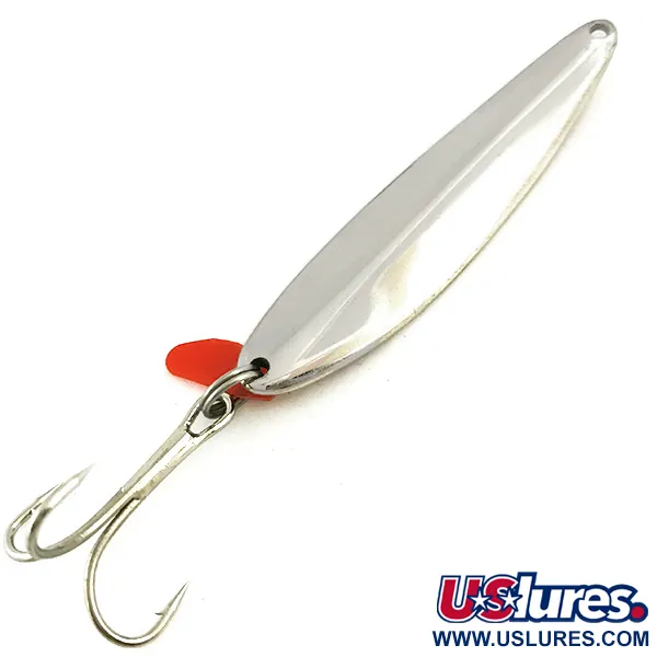 Bay de Noc Swedish pimple Jig, Nickel / Rosso, 14g, High-Flash, #5686