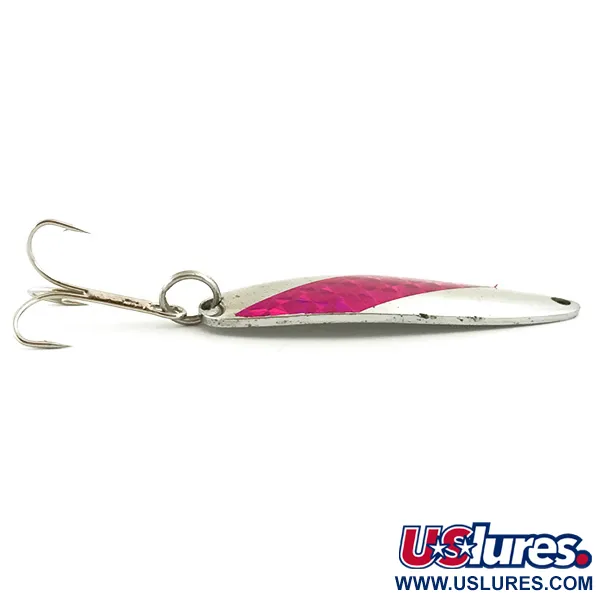 Ondulante Gator, Nickel / Ologramma Rosa, 16g, Acciaio Inox, #5688