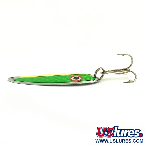 Pro King Pro Spoon Ondulante, Giallo/Verde/Nichel, 8,5g, Glow, #5690