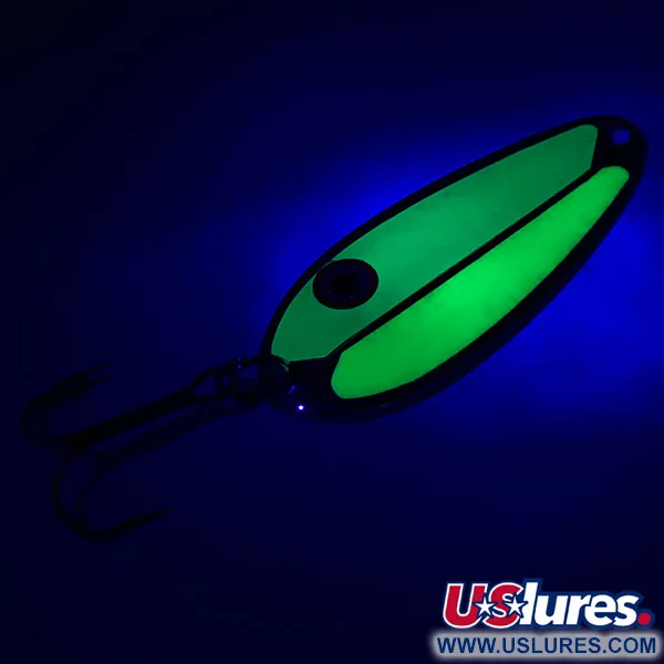 Pro King Pro Spoon Ondulante, Giallo/Verde/Nichel, 8,5g, Glow, #5690