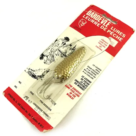 Dardevle Imp Klicker Ondulante, Ottone Martellato, 11g, Palette, #5699