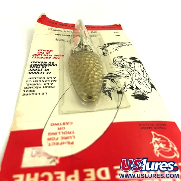 Dardevle Imp Klicker Ondulante, Ottone Martellato, 11g, Palette, #5699