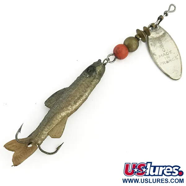 Mepps Aglia Long 0 Mino Cucchiaino, Argento, 4g, Trailer Minnow, #5701