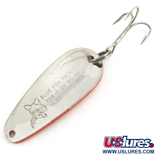 Blue Fox Tor-P-Do UV Cucchiaino, Rosa/Nero/Nichel, 14g, #5707