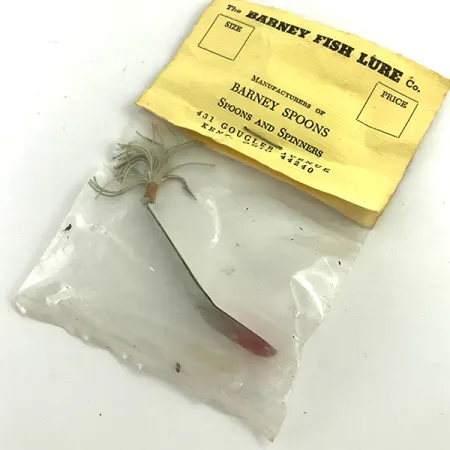 Weedless Barney Spoon Ondulante, Bianco / Rosso, 7g, Antialga, #5739