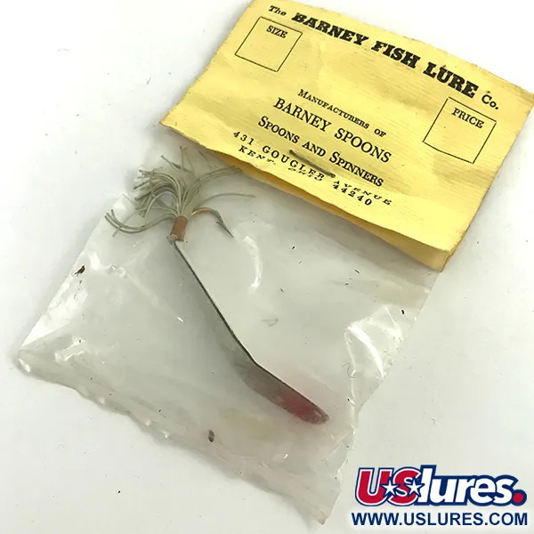 Weedless Barney Spoon Ondulante, Bianco / Rosso, 7g, Antialga, #5739