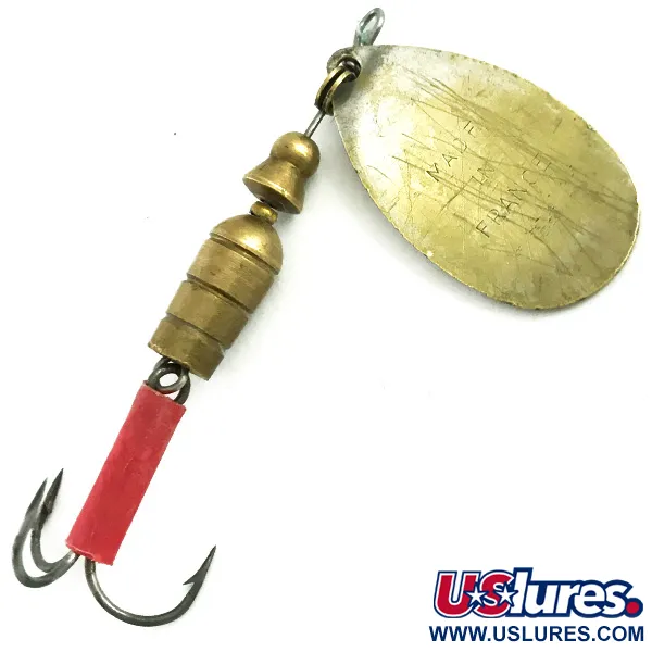 Mepps Aglia 3 Cucchiaino, Oro, 7g, Vintage 1950, #5754