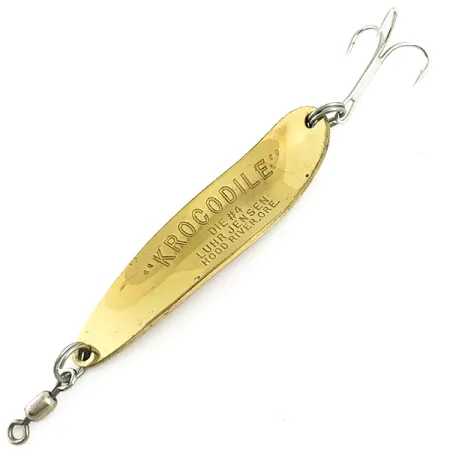 Luhr Jensen Krocodile Die #4 Ondulante, Oro/Rosso, 14g, Prisma, #5779