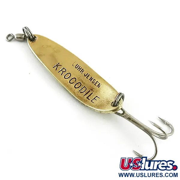 Luhr Jensen Krocodile Die #3 Cucchiaino, Oro, 14g, Heavy, #5781