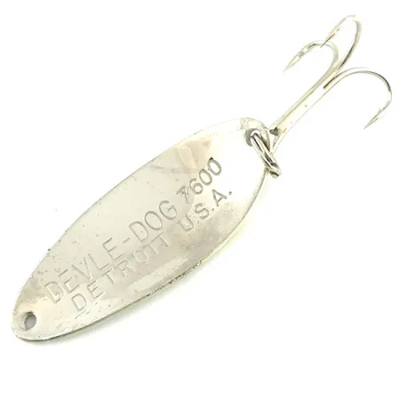 Dardevle Devle Dog 7600 Ondulante, Grigio/Nickel, 10g, Scaglie, #5782