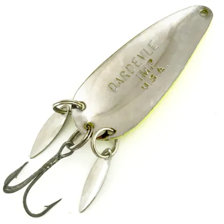 Eppinger Dardevle Imp Klicker UV Ondulante, Giallo/Rosso/Nickel, 11g, #5788