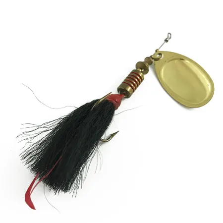 Mepps Aglia 3 dressed Rotante, Ottone, 7,3g, Ancora piumata, #5827