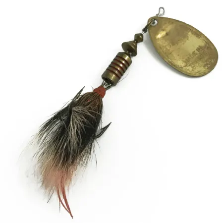 Mepps Aglia 3 dressed Cucchiaino, Oro, 7.3g, Pelo naturale, #5828